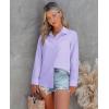 imagesiliteelon Button Down Shirts for Women Wrinkle Free Long Sleeve Shirts Dress Shirts Work Office Blouse Tops with PocketLight Purple