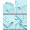 imagesiliteelon Button Down Shirts for Women Wrinkle Free Long Sleeve Shirts Dress Shirts Work Office Blouse Tops with PocketMint Green