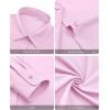 imagesiliteelon Button Down Shirts for Women Wrinkle Free Long Sleeve Shirts Dress Shirts Work Office Blouse Tops with PocketPink