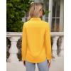 imagesiliteelon Button Down Shirts for Women Wrinkle Free Long Sleeve Shirts Dress Shirts Work Office Blouse Tops with PocketYellow