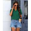 imagesiliteelon Chiffon Button Down Shirts for Women Short Sleeve Dress Shirts for Women Casual Button Up Shirt Tops BlousesGreen