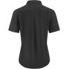 imagesiliteelon Dress Shirts for Women Short Sleeve Cotton Button Down Shirt Basic Button Up Shirt Collared Shirts Work ShirtBlack