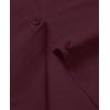 imagesiliteelon Dress Shirts for Women Short Sleeve Cotton Button Down Shirt Basic Button Up Shirt Collared Shirts Work ShirtBurgundy