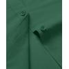 imagesiliteelon Dress Shirts for Women Short Sleeve Cotton Button Down Shirt Basic Button Up Shirt Collared Shirts Work ShirtDark Green