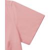imagesiliteelon Dress Shirts for Women Short Sleeve Cotton Button Down Shirt Basic Button Up Shirt Collared Shirts Work ShirtDark Pink