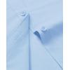 imagesiliteelon Dress Shirts for Women Short Sleeve Cotton Button Down Shirt Basic Button Up Shirt Collared Shirts Work ShirtLight Blue
