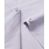 imagesiliteelon Dress Shirts for Women Short Sleeve Cotton Button Down Shirt Basic Button Up Shirt Collared Shirts Work ShirtLight Gray