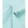 imagesiliteelon Dress Shirts for Women Short Sleeve Cotton Button Down Shirt Basic Button Up Shirt Collared Shirts Work ShirtLight Green