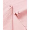 imagesiliteelon Dress Shirts for Women Short Sleeve Cotton Button Down Shirt Basic Button Up Shirt Collared Shirts Work ShirtLight Pink