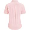 imagesiliteelon Dress Shirts for Women Short Sleeve Cotton Button Down Shirt Basic Button Up Shirt Collared Shirts Work ShirtLight Pink