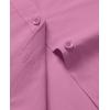 imagesiliteelon Dress Shirts for Women Short Sleeve Cotton Button Down Shirt Basic Button Up Shirt Collared Shirts Work ShirtLight Violet