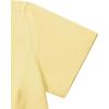 imagesiliteelon Dress Shirts for Women Short Sleeve Cotton Button Down Shirt Basic Button Up Shirt Collared Shirts Work ShirtLight Yellow