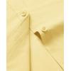 imagesiliteelon Dress Shirts for Women Short Sleeve Cotton Button Down Shirt Basic Button Up Shirt Collared Shirts Work ShirtLight Yellow