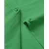 imagesiliteelon Dress Shirts for Women Short Sleeve Cotton Button Down Shirt Basic Button Up Shirt Collared Shirts Work ShirtMint Green