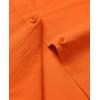 imagesiliteelon Dress Shirts for Women Short Sleeve Cotton Button Down Shirt Basic Button Up Shirt Collared Shirts Work ShirtOrange