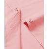 imagesiliteelon Dress Shirts for Women Short Sleeve Cotton Button Down Shirt Basic Button Up Shirt Collared Shirts Work ShirtOrange Pink