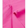 imagesiliteelon Dress Shirts for Women Short Sleeve Cotton Button Down Shirt Basic Button Up Shirt Collared Shirts Work ShirtRose Pink