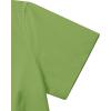 imagesiliteelon Dress Shirts for Women Short Sleeve Cotton Button Down Shirt Basic Button Up Shirt Collared Shirts Work ShirtYellow Green