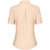 imagesiliteelon Short Sleeve Button Dress Shirts for Women Cotton Button Down Shirts for Women Slim Fit Blouse Top 34 SleeveApricot