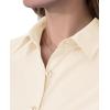 imagesiliteelon Short Sleeve Button Dress Shirts for Women Cotton Button Down Shirts for Women Slim Fit Blouse Top 34 SleeveBeige