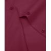imagesiliteelon Short Sleeve Button Dress Shirts for Women Cotton Button Down Shirts for Women Slim Fit Blouse Top 34 SleeveBurgundy
