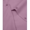 imagesiliteelon Short Sleeve Button Dress Shirts for Women Cotton Button Down Shirts for Women Slim Fit Blouse Top 34 SleeveDark Pink