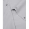 imagesiliteelon Short Sleeve Button Dress Shirts for Women Cotton Button Down Shirts for Women Slim Fit Blouse Top 34 SleeveLight Gray