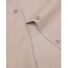 imagesiliteelon Short Sleeve Button Dress Shirts for Women Cotton Button Down Shirts for Women Slim Fit Blouse Top 34 SleeveLight Khaki