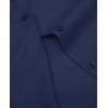 imagesiliteelon Short Sleeve Button Dress Shirts for Women Cotton Button Down Shirts for Women Slim Fit Blouse Top 34 SleeveNavy Blue