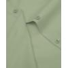 imagesiliteelon Short Sleeve Button Dress Shirts for Women Cotton Button Down Shirts for Women Slim Fit Blouse Top 34 SleeveOlive Green