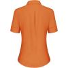 imagesiliteelon Short Sleeve Button Dress Shirts for Women Cotton Button Down Shirts for Women Slim Fit Blouse Top 34 SleeveOrange