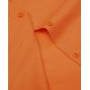 imagesiliteelon Short Sleeve Button Dress Shirts for Women Cotton Button Down Shirts for Women Slim Fit Blouse Top 34 SleeveOrange