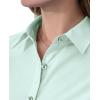 imagesiliteelon Short Sleeve Button Dress Shirts for Women Cotton Button Down Shirts for Women Slim Fit Blouse Top 34 SleevePastel Green
