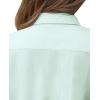 imagesiliteelon Short Sleeve Button Dress Shirts for Women Cotton Button Down Shirts for Women Slim Fit Blouse Top 34 SleevePastel Green