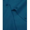 imagesiliteelon Short Sleeve Button Dress Shirts for Women Cotton Button Down Shirts for Women Slim Fit Blouse Top 34 SleevePeacock Blue