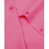imagesiliteelon Short Sleeve Button Dress Shirts for Women Cotton Button Down Shirts for Women Slim Fit Blouse Top 34 SleevePowder Pink