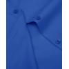 imagesiliteelon Short Sleeve Button Dress Shirts for Women Cotton Button Down Shirts for Women Slim Fit Blouse Top 34 SleeveRoyal Blue