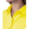 imagesiliteelon Short Sleeve Button Dress Shirts for Women Cotton Button Down Shirts for Women Slim Fit Blouse Top 34 SleeveYellow