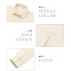 imagesiliteelon Womens Button Down Shirts Dress Shirts Long Sleeve Cotton Work Office Shirt Wrinkle Free Regular Fit Blouse TopBeige