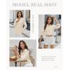 imagesiliteelon Womens Button Down Shirts Dress Shirts Long Sleeve Cotton Work Office Shirt Wrinkle Free Regular Fit Blouse TopBeige