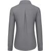 imagesiliteelon Womens Button Down Shirts Dress Shirts Long Sleeve Cotton Work Office Shirt Wrinkle Free Regular Fit Blouse TopDark Gray
