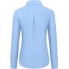 imagesiliteelon Womens Button Down Shirts Dress Shirts Long Sleeve Cotton Work Office Shirt Wrinkle Free Regular Fit Blouse TopLight Blue