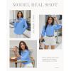 imagesiliteelon Womens Button Down Shirts Dress Shirts Long Sleeve Cotton Work Office Shirt Wrinkle Free Regular Fit Blouse TopSky Blue