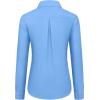 imagesiliteelon Womens Button Down Shirts Dress Shirts Long Sleeve Cotton Work Office Shirt Wrinkle Free Regular Fit Blouse TopSky Blue