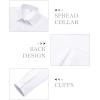 imagesiliteelon Womens Button Down Shirts Dress Shirts Long Sleeve Cotton Work Office Shirt Wrinkle Free Regular Fit Blouse TopWhite