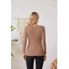 imageVICHYIE Fall Clothes Womens Crewneck Ribbed Long Sleeve Shirts Slim Fitted Tee Casual Basic Tshirt TopKhaki