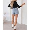 imageVICHYIE Summer Womens Scoop Neck Short Sleeve Shirts Ribbed Slim Fitted Casual Basic Top BlousesLongblack
