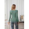 imageVICHYIE Summer Womens Scoop Neck Short Sleeve Shirts Ribbed Slim Fitted Casual Basic Top BlousesLonglight Green