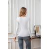 imageVICHYIE Summer Womens Scoop Neck Short Sleeve Shirts Ribbed Slim Fitted Casual Basic Top BlousesLongwhite