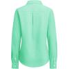 imagesiliteelon Button Down Shirts Women Oxford Shirt Long Sleeve Stretch Dress Shirts Wrinkle Free Business Work Office BlouseGreen